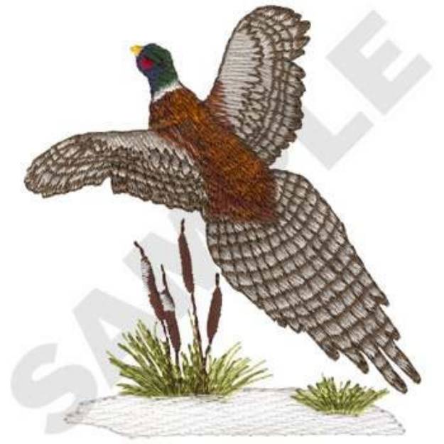 Picture of Flying Pheasant Machine Embroidery Design