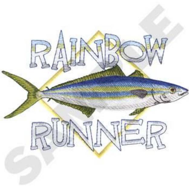 Picture of Rainbow Runner Machine Embroidery Design