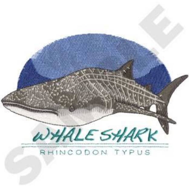 Picture of Whale Shark Machine Embroidery Design