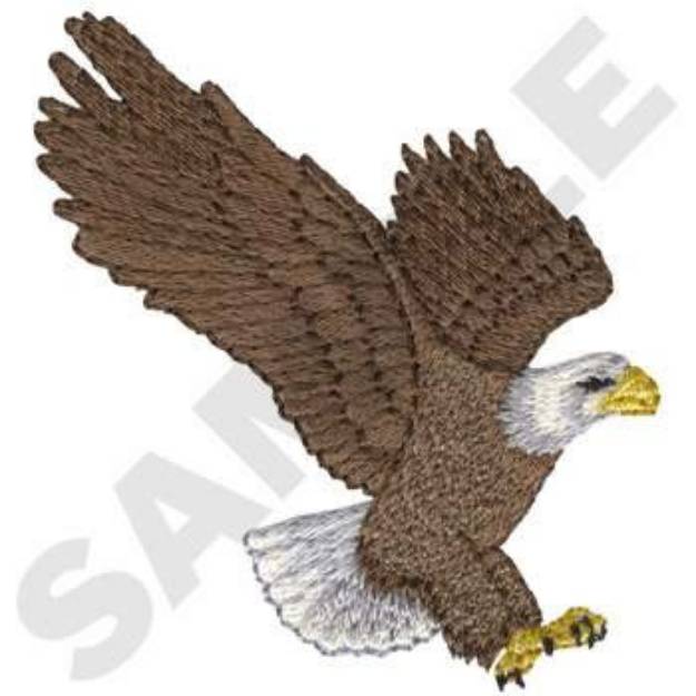 Picture of Bald Eagle Machine Embroidery Design