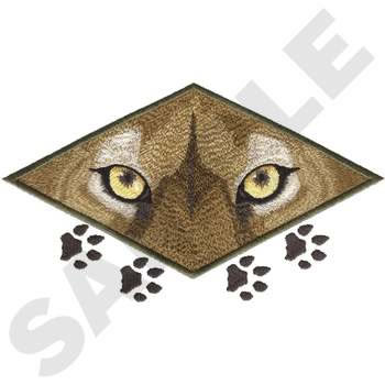 Cougar Eyes Machine Embroidery Design