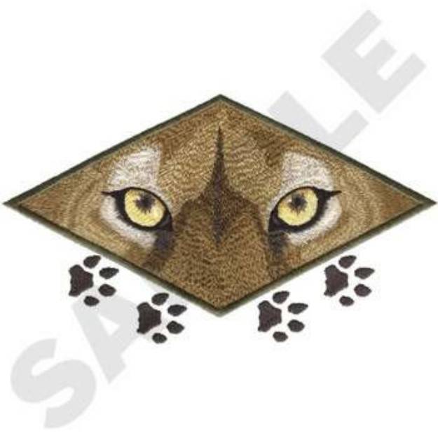 Picture of Cougar Eyes Machine Embroidery Design