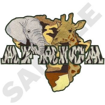African Animals Machine Embroidery Design
