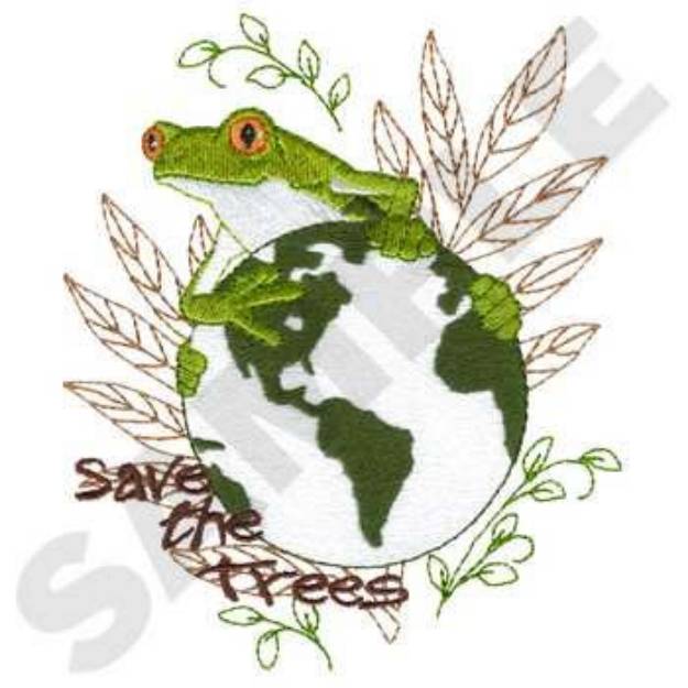 Picture of Save The Trees Machine Embroidery Design