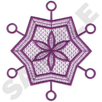 Lace Snowflake Machine Embroidery Design