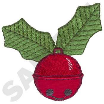 Holly Jingle Bell Machine Embroidery Design