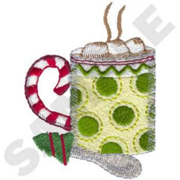 Picture of Xmas Hot Chocolate Machine Embroidery Design