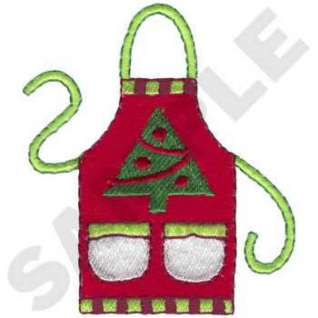 Picture of Christmas Apron Machine Embroidery Design