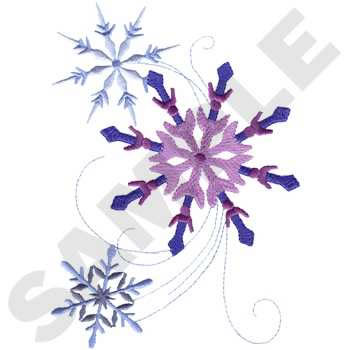 Snowflakes Machine Embroidery Design
