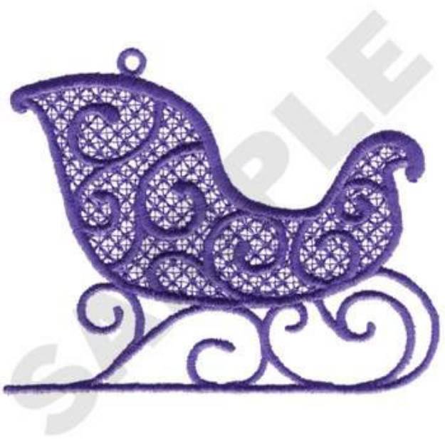 Picture of Lace Sleigh Machine Embroidery Design