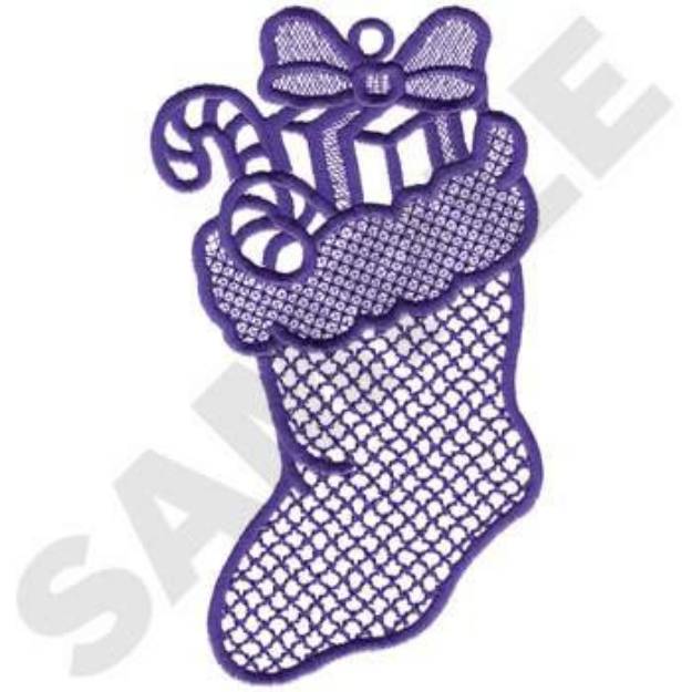 Picture of Lace Stocking Machine Embroidery Design