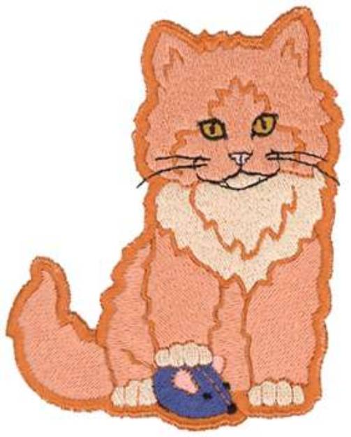 Picture of 3D Puff Kitten Machine Embroidery Design