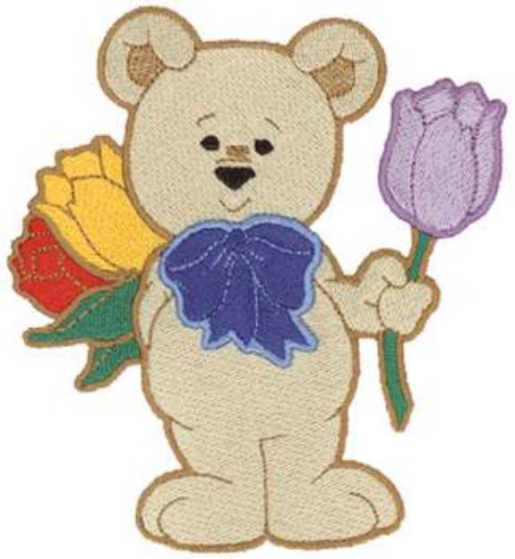 Picture of 3D Puff Bear Machine Embroidery Design