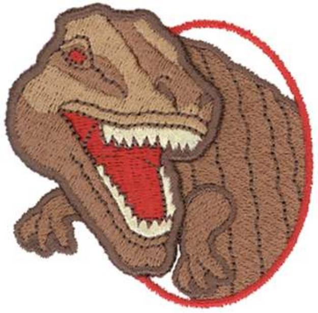 Picture of 3D Dinosaur Machine Embroidery Design