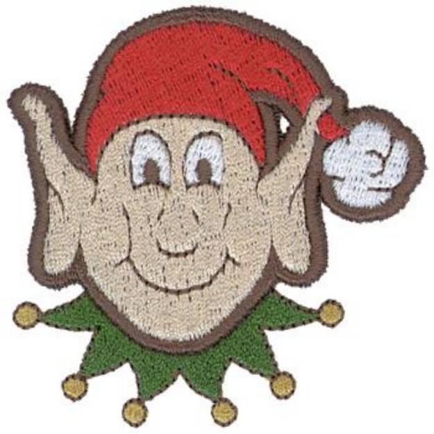 Picture of 3D Elf Face Machine Embroidery Design