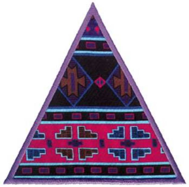 Picture of Triangle Applique Machine Embroidery Design