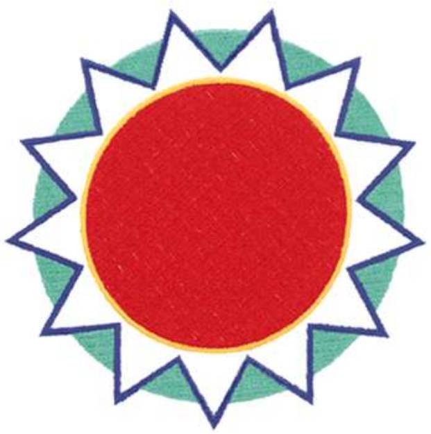 Picture of Sun Machine Embroidery Design