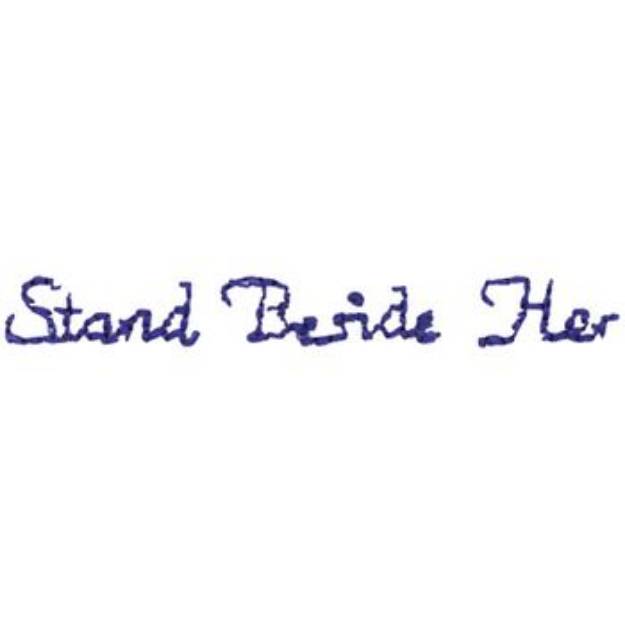 Picture of Stand Beside Her Machine Embroidery Design