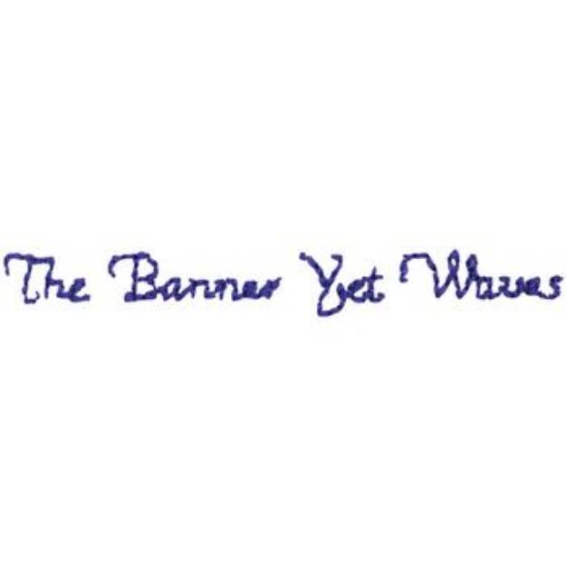Picture of Banner Yet Waves Machine Embroidery Design