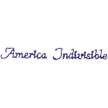 America Indivisible Machine Embroidery Design