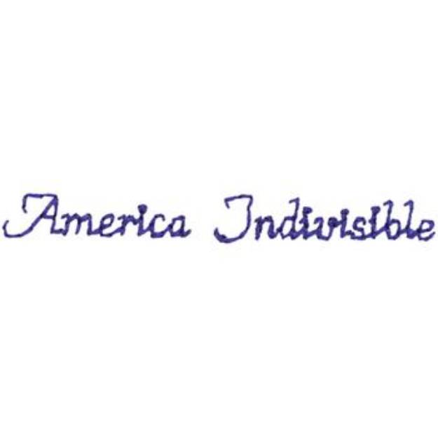 Picture of America Indivisible Machine Embroidery Design