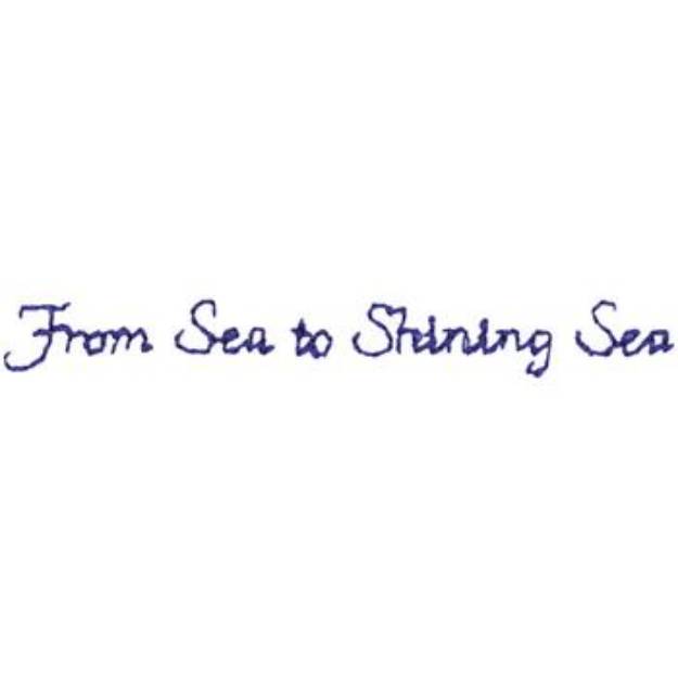Picture of Sea To Shining Sea Machine Embroidery Design