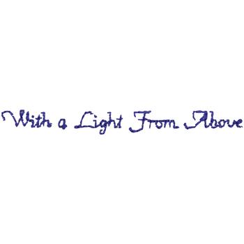 Light From Above Machine Embroidery Design