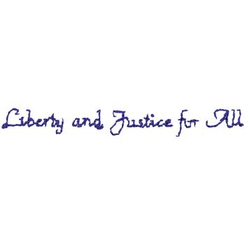 Liberty And Justice Machine Embroidery Design