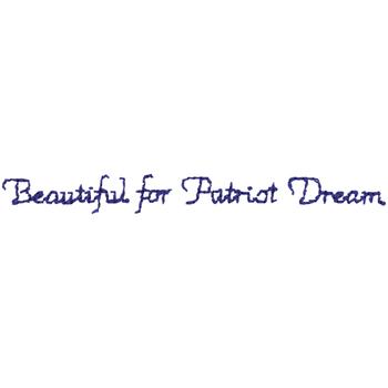 Patriot Dream Machine Embroidery Design