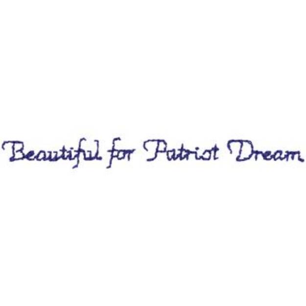 Picture of Patriot Dream Machine Embroidery Design