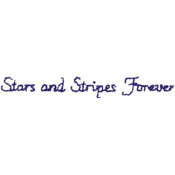 Stars And Stripes Machine Embroidery Design