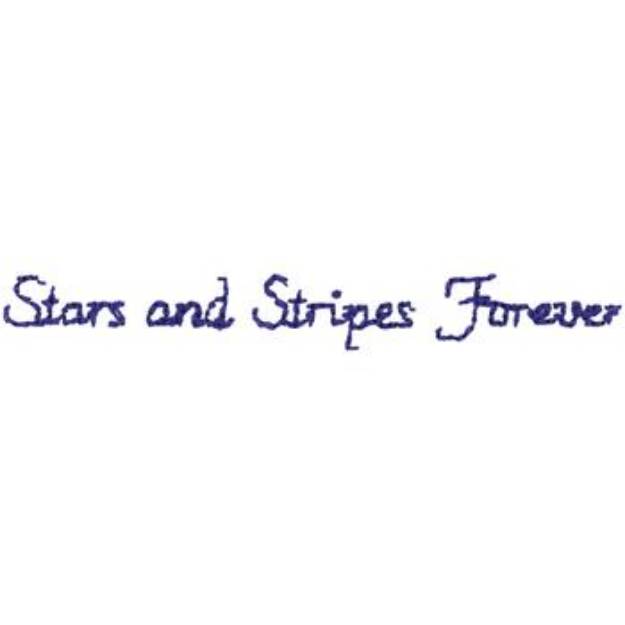 Picture of Stars And Stripes Machine Embroidery Design