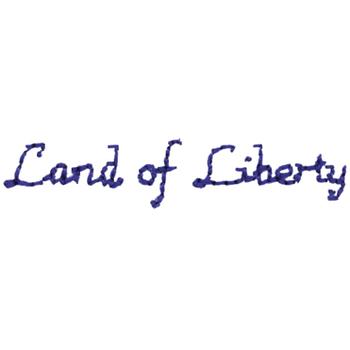 Land Of Liberty Machine Embroidery Design