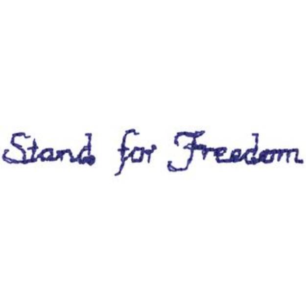 Picture of Stand For Freedom Machine Embroidery Design