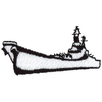 Battleship Machine Embroidery Design