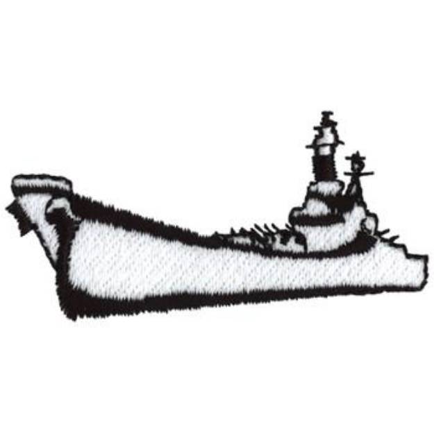 Picture of Battleship Machine Embroidery Design
