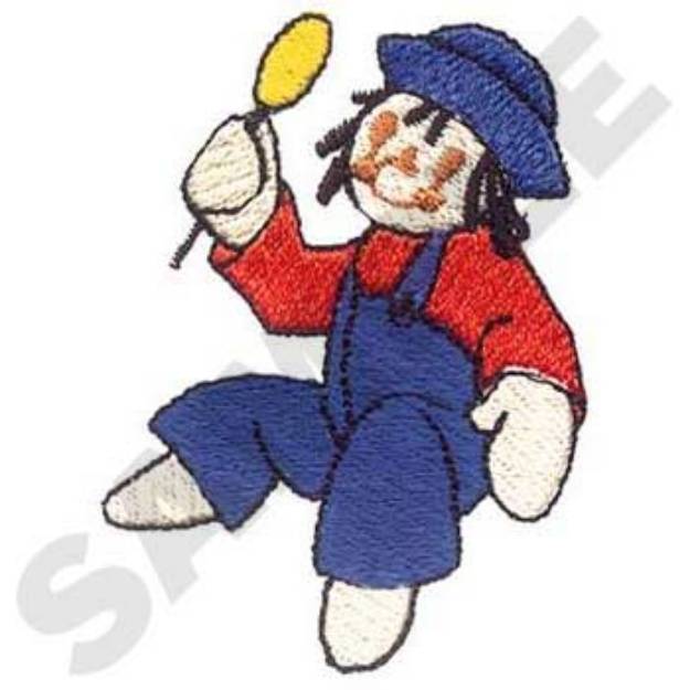 Picture of Boy Rag Doll Machine Embroidery Design
