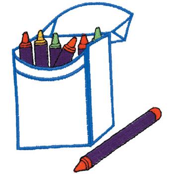 Crayons Machine Embroidery Design