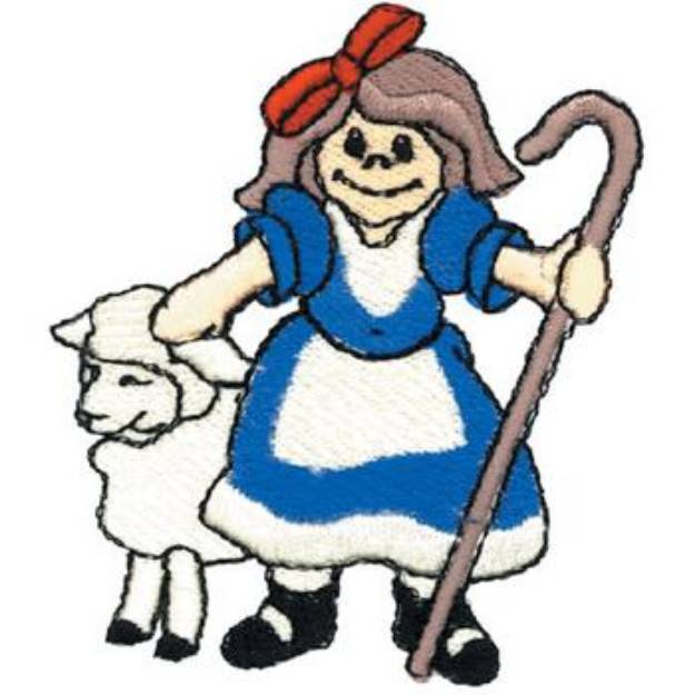 Picture of Little Bo Peep Machine Embroidery Design