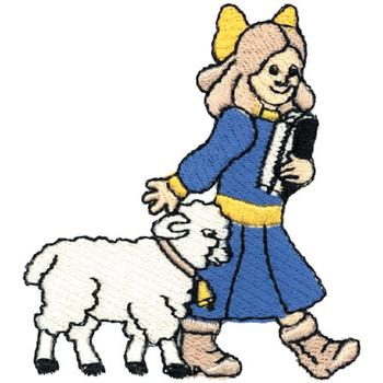 Mary Had A Lamb Machine Embroidery Design