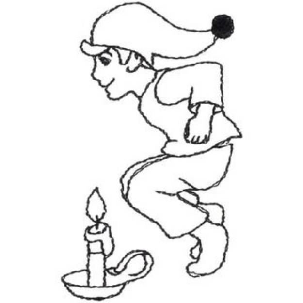 Picture of Jack Be Nimble Outline Machine Embroidery Design