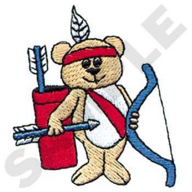 Picture of Indian Bear Machine Embroidery Design