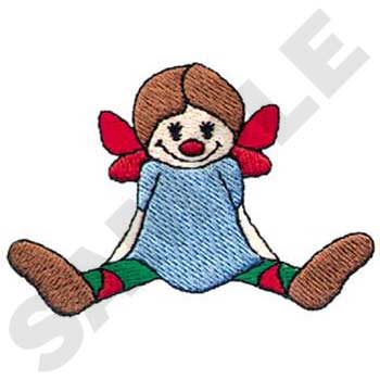 Little Girl Doll Machine Embroidery Design