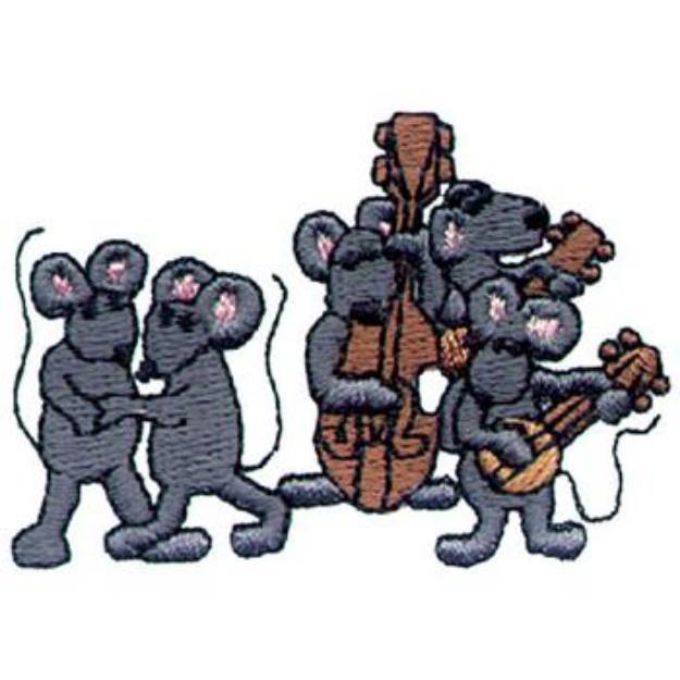 Picture of Mice Dancing Machine Embroidery Design