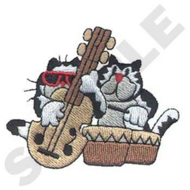 Picture of Cat Band Machine Embroidery Design