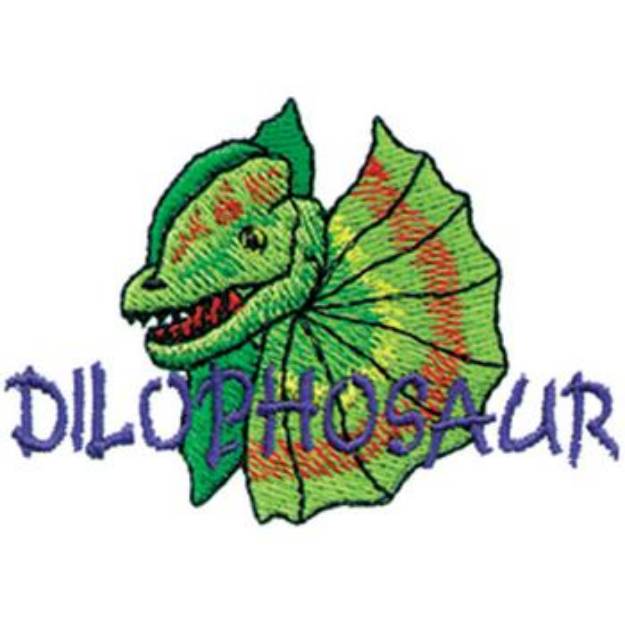Picture of Dilophosaur Machine Embroidery Design