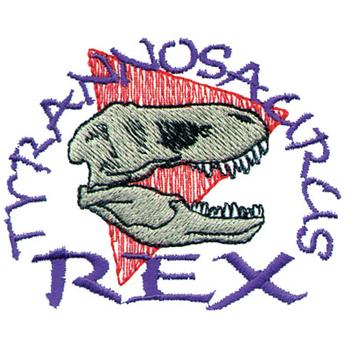 Tyrannosaurus Rex Machine Embroidery Design