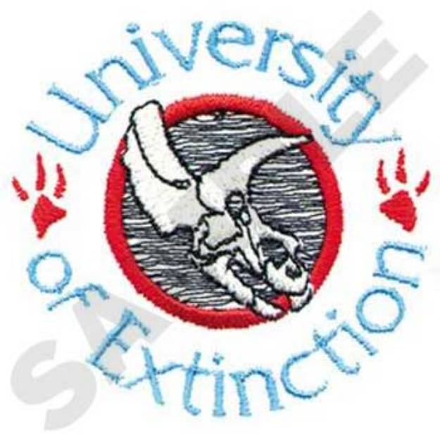 Picture of University Of Extinction Machine Embroidery Design