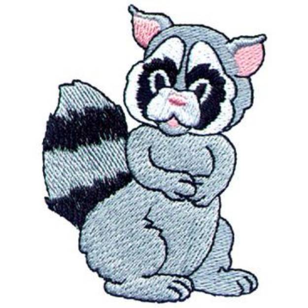 Picture of Raccoon Machine Embroidery Design