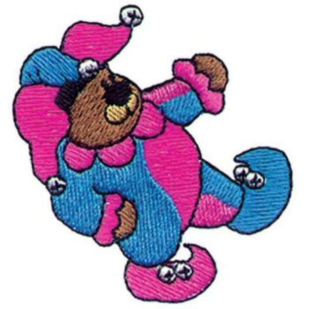 Picture of Jester Bear Machine Embroidery Design